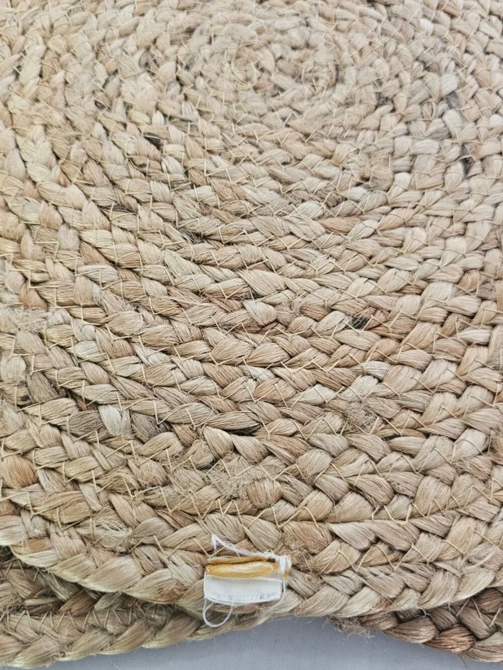 3 Braided Hemp Rope Placemats 16" Stitched Coils Table Mats farmhouse cottage - Picture 3 of 7